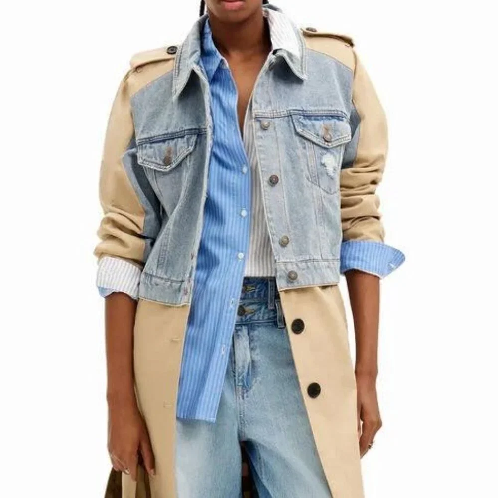 Galita Hybrid Denim Trench Coat - Picture 9 of 16